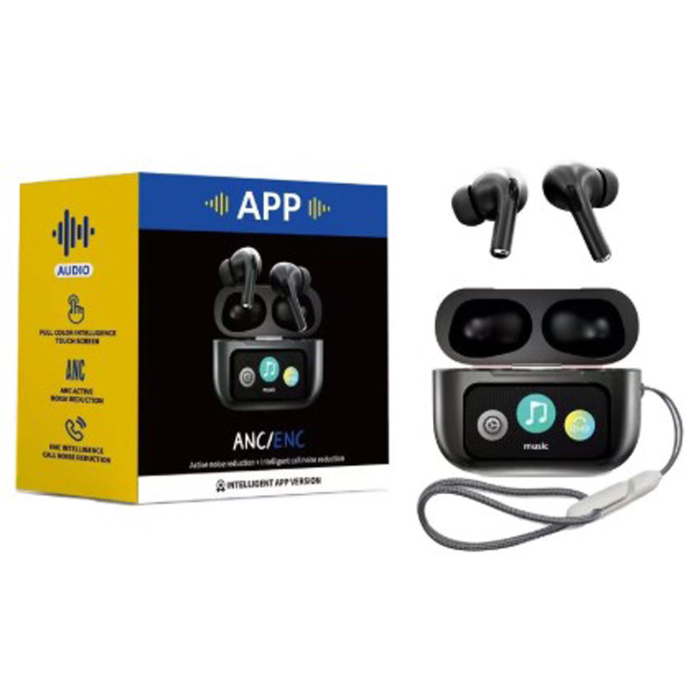 A9 PRO ANC/ENC DISPLAY TOUCH CONTROL BT 5.4 Wireless EARBUDS