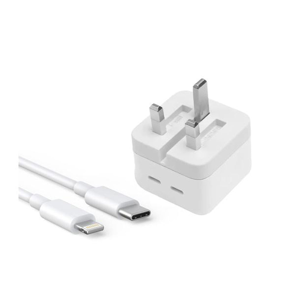 IPHONE 3 Pin 50W USB-C+C Adapter With USB-C TO CABLE