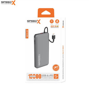 SPEEDX SP-S185 22.5W 10000MAH SUPER FAST CHARGING POWER BANK