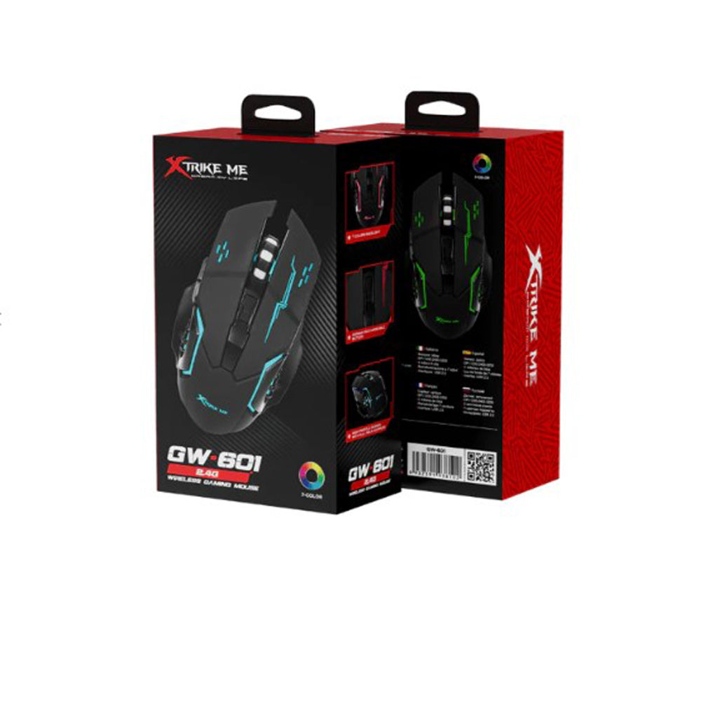 XTRIKE ME GW-601 RGB WIRELESS RECHARGEABLE GAMING MOUSE